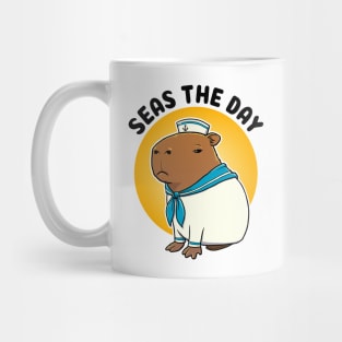 Seas the day Capybara Sailor Mug
